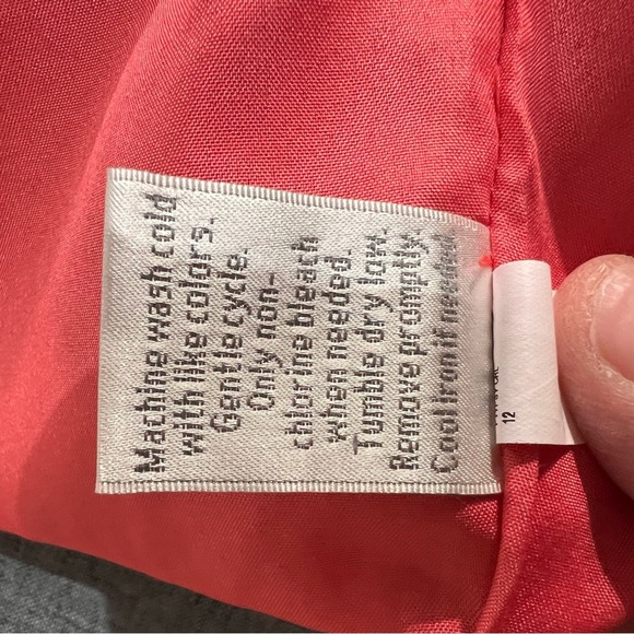 LC Lauren Conrad orange floral print dress with scalloped collar. Size 12 - Picture 11 of 16